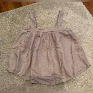 Aritzia Wilfred - Cropped Flowy Square Neck Tank Top - Size M